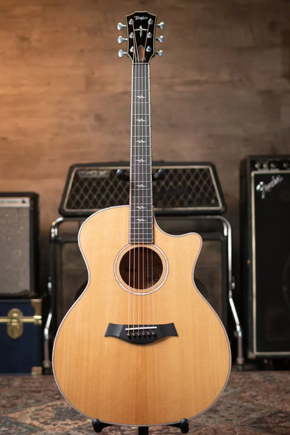 Taylor ‘24 Catch Custom C14ce #8 Grand Auditorium Figured Maple Acoustic/Electric Guitar with Hardshell Case