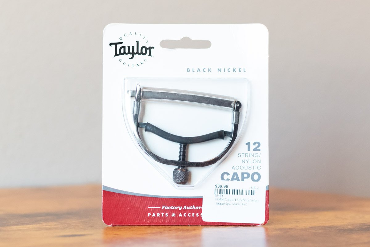 Taylor Capo, 12-String/Nylon, Black Nickel