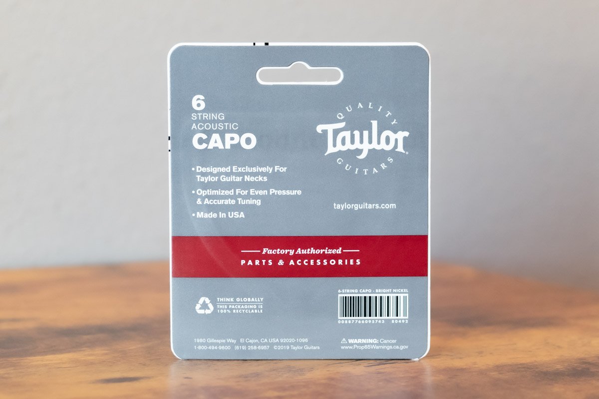 Taylor Capo, 6-String, Brite Nickel