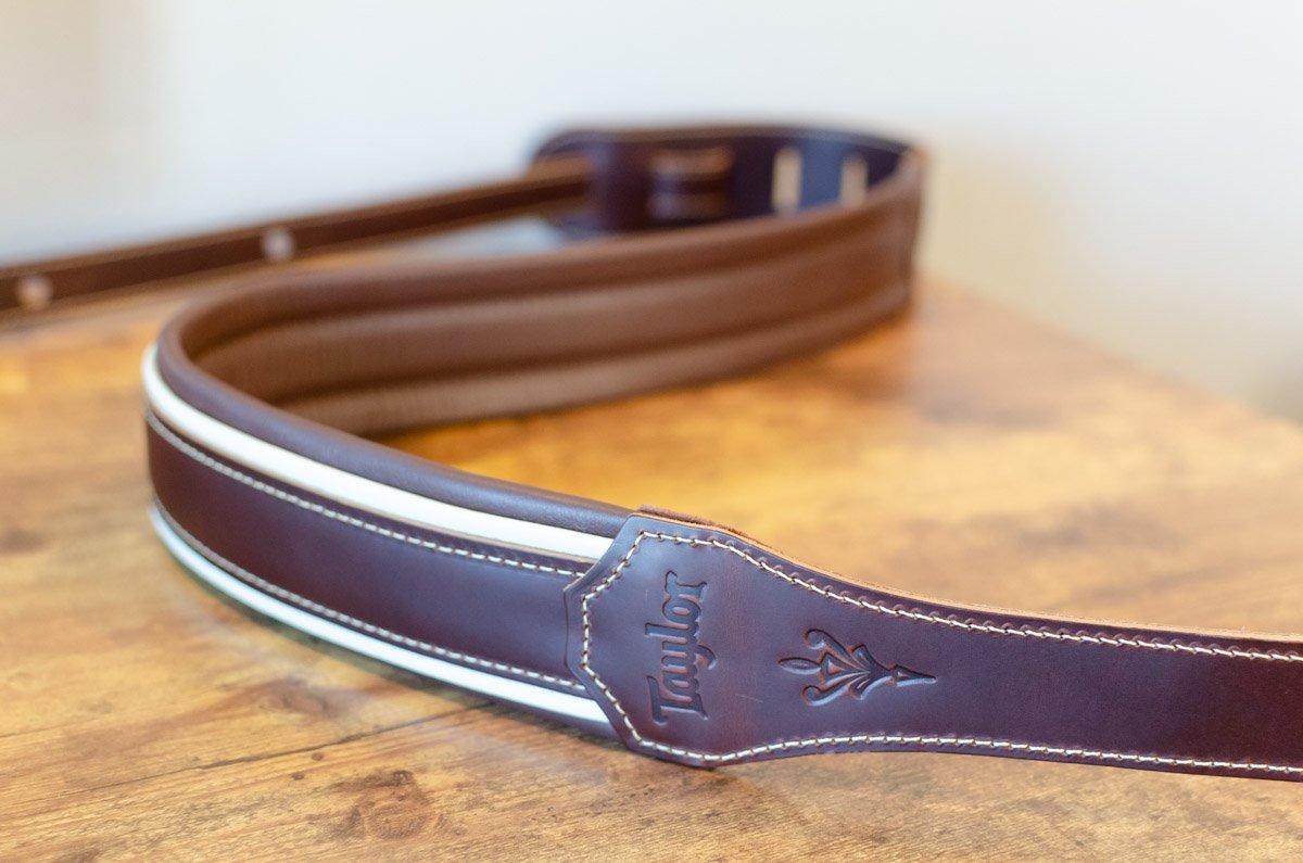 Taylor Century Strap,Cordovan Leather, 2.5", Cordovan/Cream/Cordovan