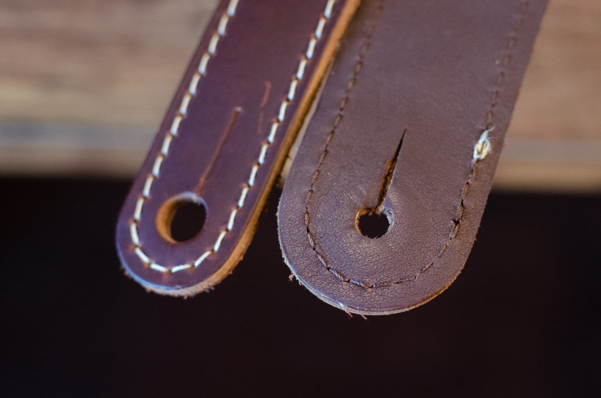 Taylor Century Strap,Cordovan Leather, 2.5", Cordovan/Cream/Cordovan