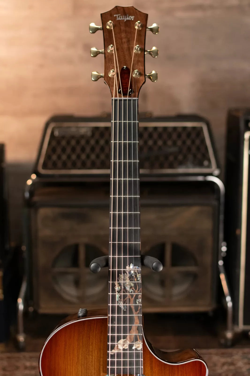 Taylor Custom Shop Queen's Walnut/Redwood Grand Concert Acoustic Guitar with Hardshell Case
