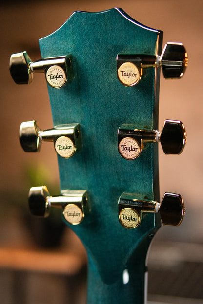 Taylor Custom Shop 614ce Grand Auditorium Acoustic/Electric - Koi Blue with Hardshell Case