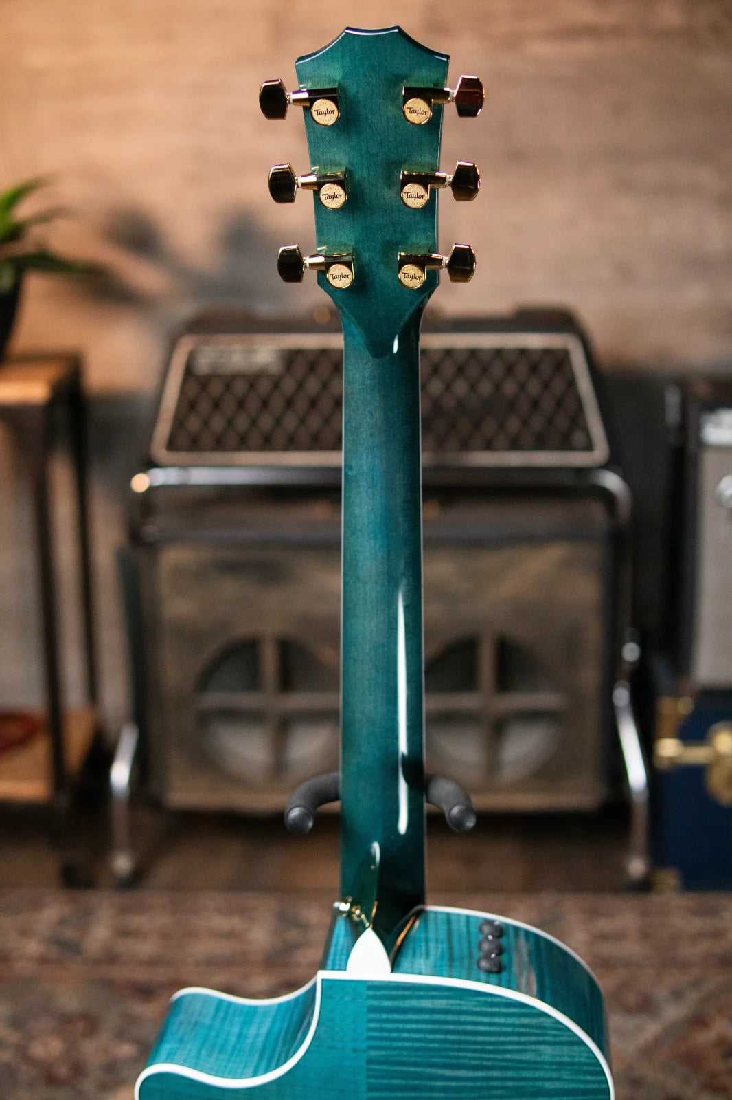 Taylor Custom Shop 614ce Grand Auditorium Acoustic/Electric - Koi Blue with Hardshell Case