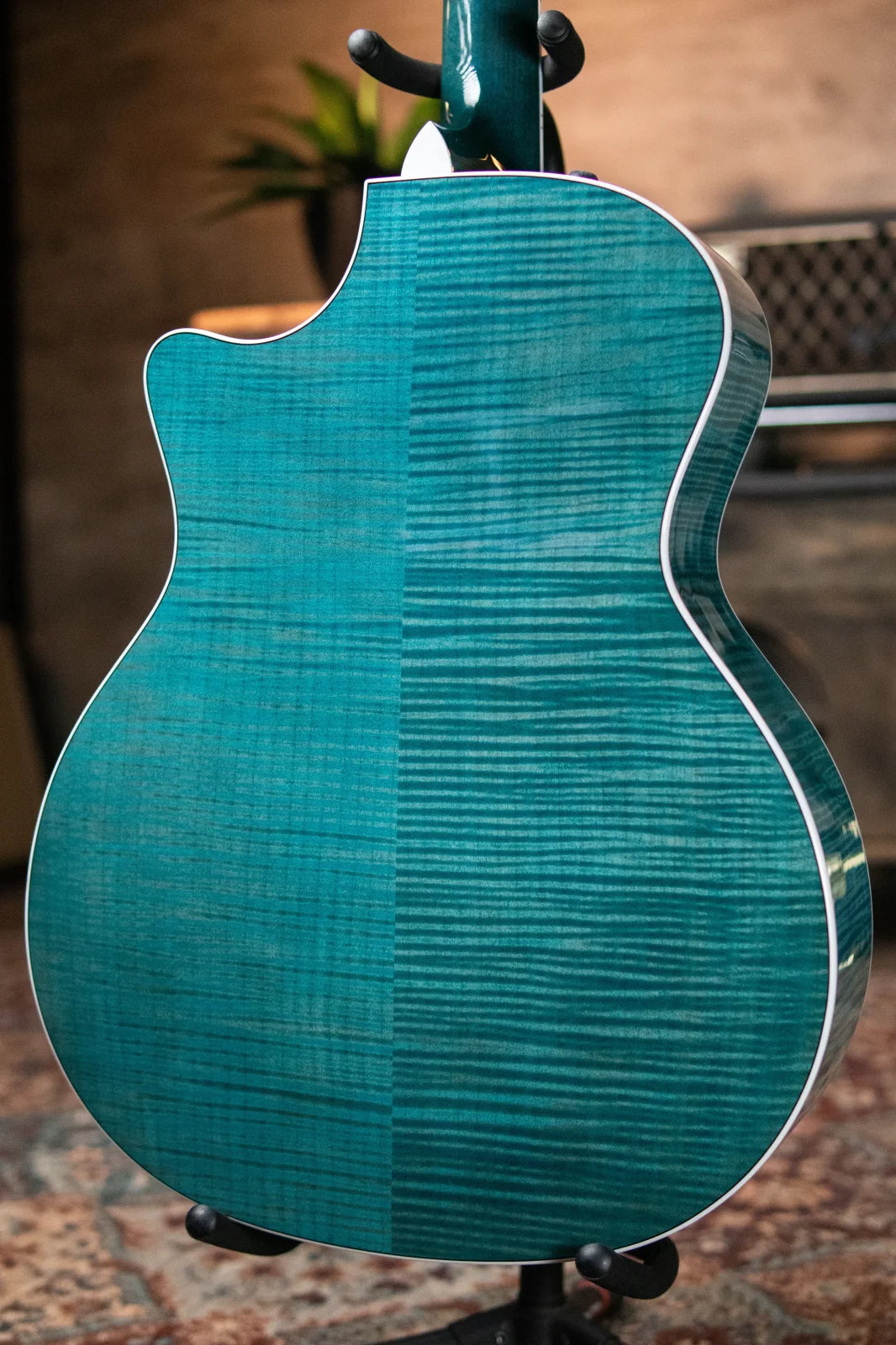 Taylor Custom Shop 614ce Grand Auditorium Acoustic/Electric - Koi Blue with Hardshell Case
