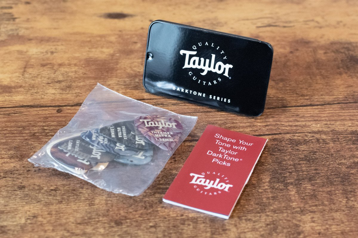 new Taylor Darktone Series Sampler Pick Tin haggertys 5