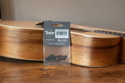 new Taylor Ebony Bridge Pins 6 Pack haggertys 6