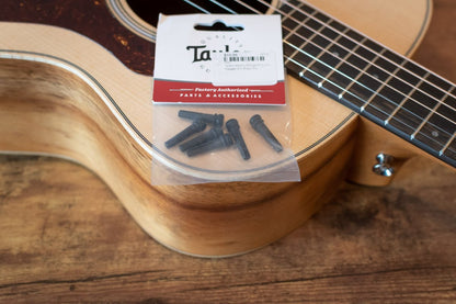 Taylor Bridge Pins, Ebony with Abalone Dots