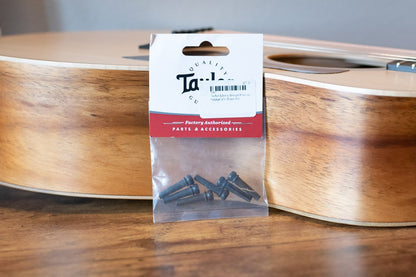 Taylor Bridge Pins, Ebony with Abalone Dots
