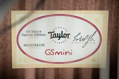 Taylor GS Mini-e Special Edition Acoustic/Electric - Transparent White with GS Mini Bag