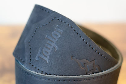 new Taylor Gemstone Strap 300 Series Black Sanded Suede 2 5 haggertys 03