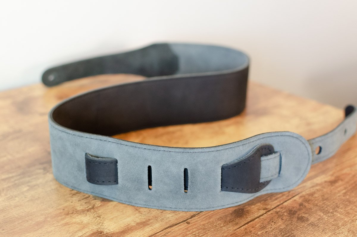 new Taylor Gemstone Strap 300 Series Black Sanded Suede 2 5 haggertys 06