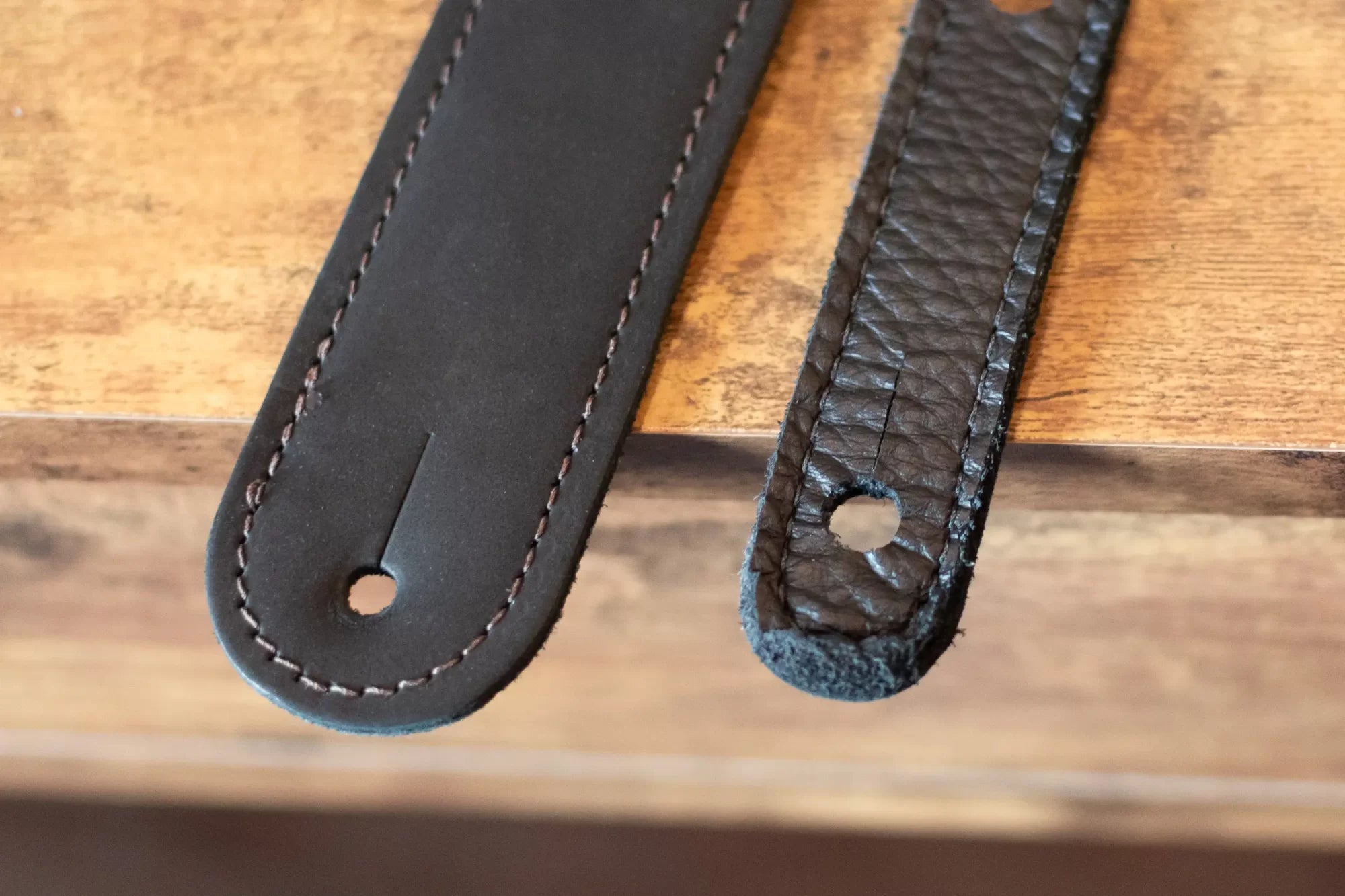 Taylor Grand Pacific 3" Nickel Concho Leather Strap - Black