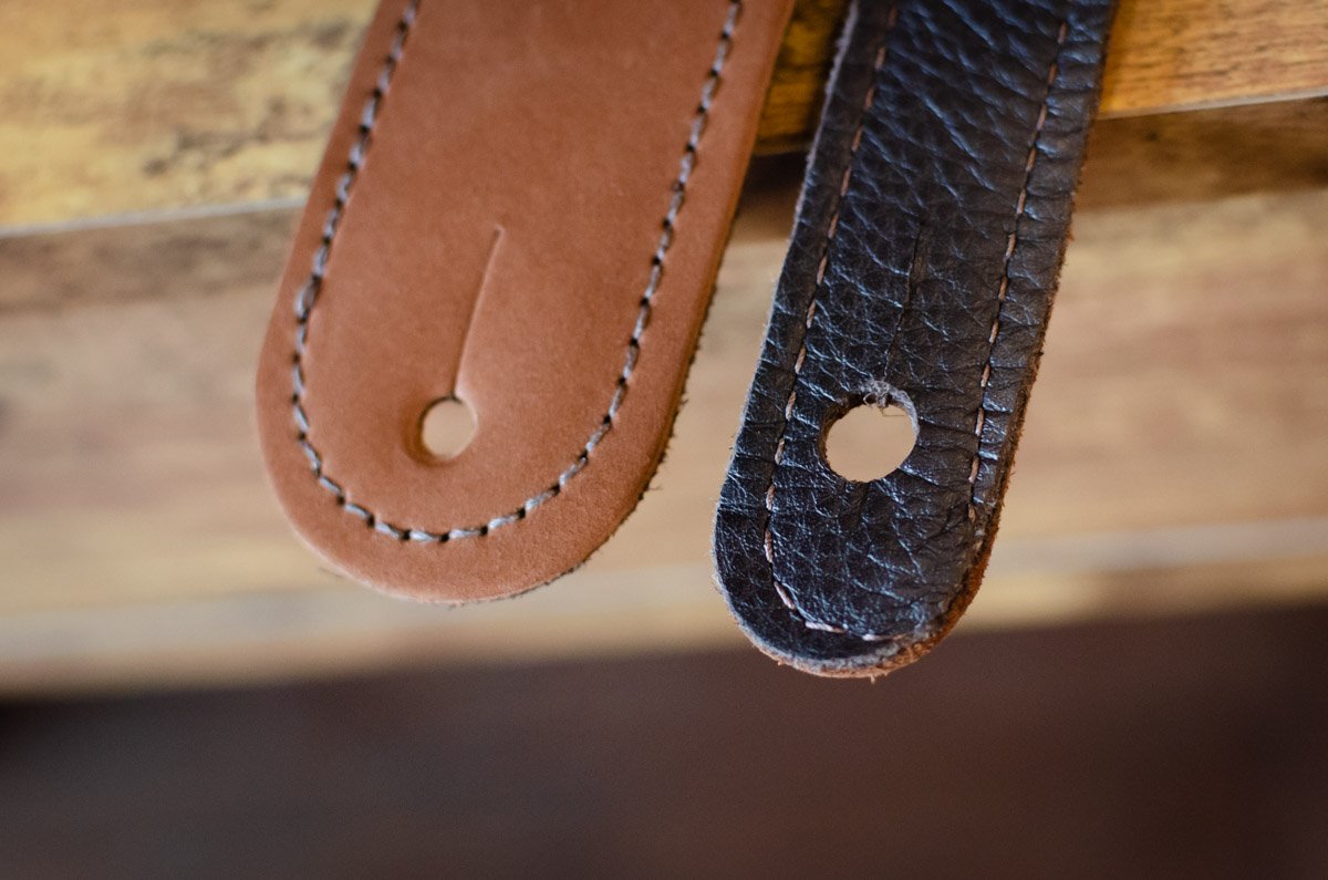 Taylor Grand Pacific 3" Nickel Concho Leather Strap, Brown