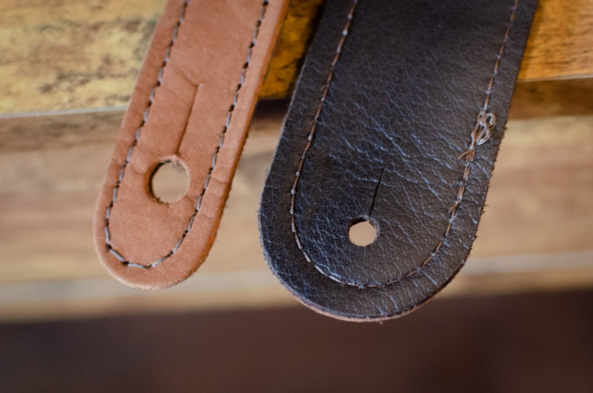 Taylor Grand Pacific 3" Nickel Concho Leather Strap, Brown