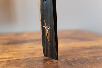 Taylor Bouquet Guitar Hanger - Ebony, Wood Inlay