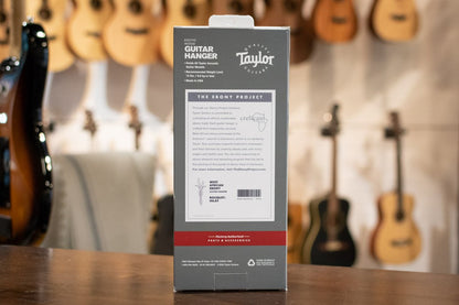 Taylor Bouquet Guitar Hanger - Ebony, Wood Inlay