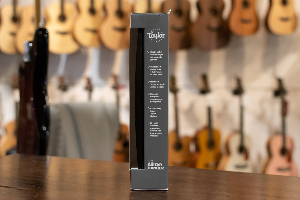 Taylor Guitar Wall Hanger - Ebony - No Inlay