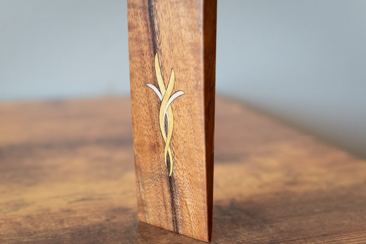 Taylor Bouquet Guitar Hanger - Koa, Wood Inlay
