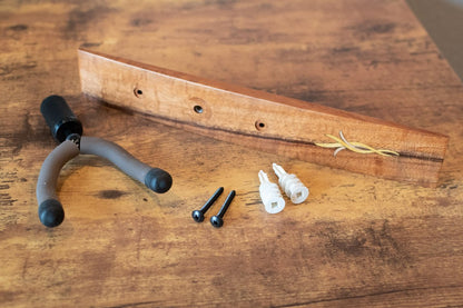Taylor Bouquet Guitar Hanger - Koa, Wood Inlay