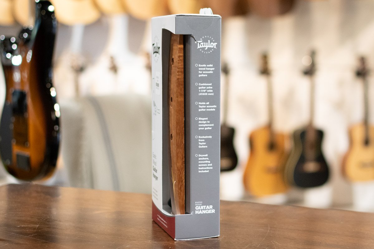 Taylor Bouquet Guitar Hanger - Koa, Wood Inlay