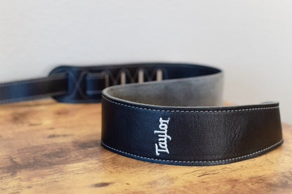 new Taylor Guitar Strap Black Leather Suede Back 2 5 haggertys 4