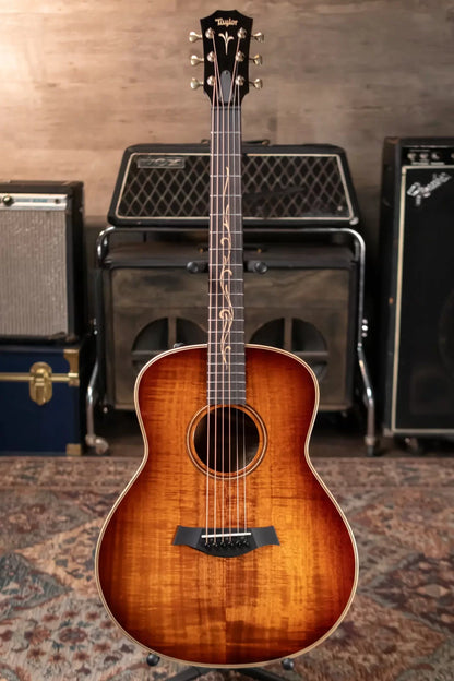 Taylor K21e Koa Grand Theater Acoustic/Electric Guitar with Aerocase - Factory Demo