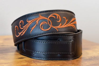 Taylor Nouveau Strap Presentation Series Black Leather 2.5"