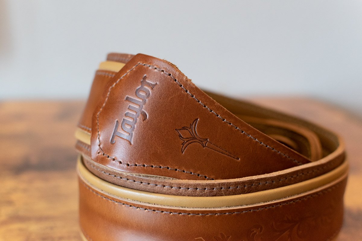 Taylor Nouveau Strap Presentation Series Medium Brown/Butterscotch/Distressed Brown Leather 2.5"