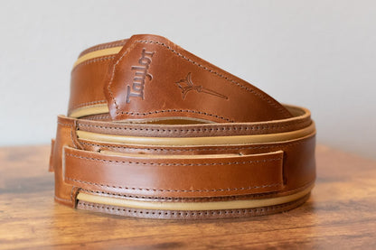 Taylor Nouveau Strap Presentation Series Medium Brown/Butterscotch/Distressed Brown Leather 2.5"
