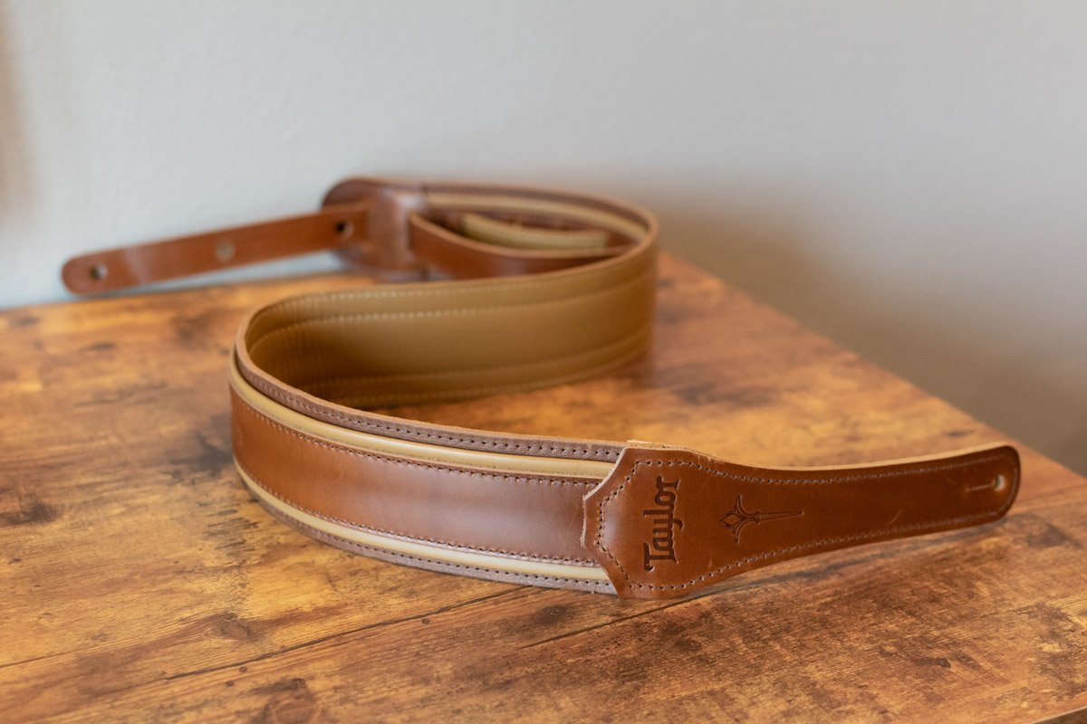 Taylor Nouveau Strap Presentation Series Medium Brown/Butterscotch/Distressed Brown Leather 2.5"