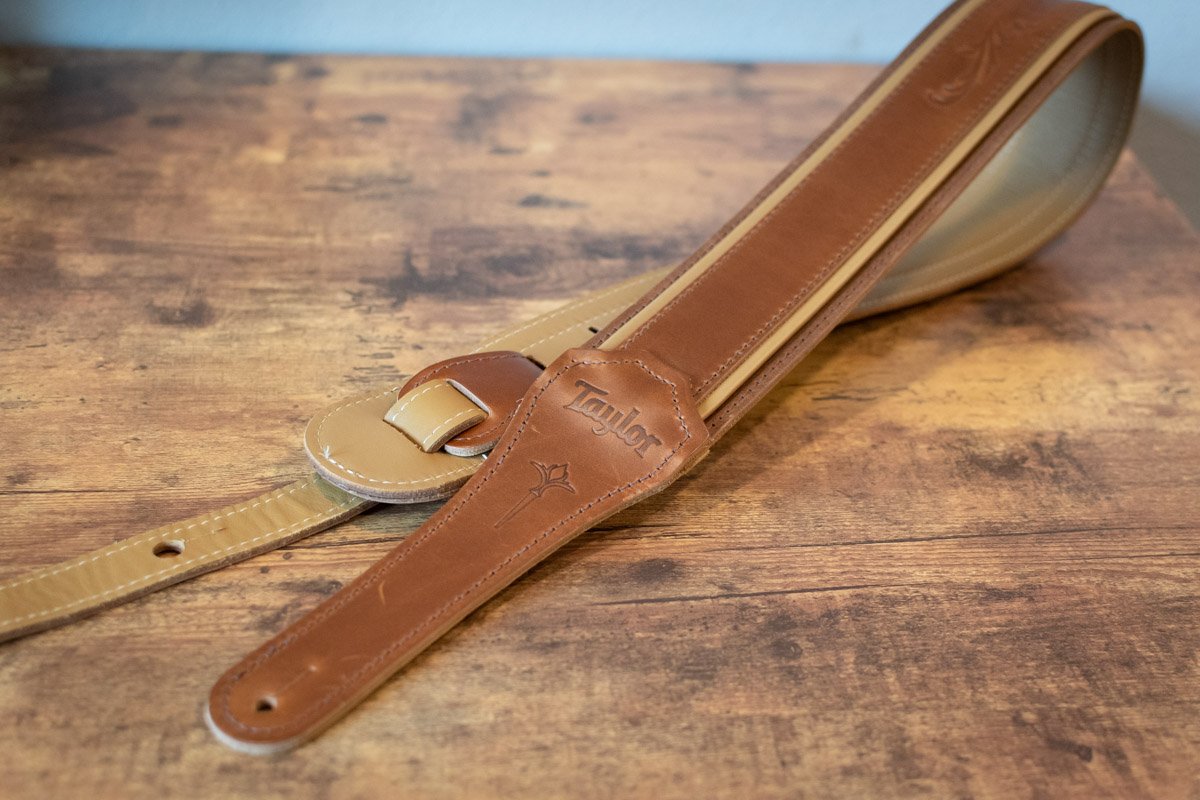 Taylor Nouveau Strap Presentation Series Medium Brown/Butterscotch/Distressed Brown Leather 2.5"