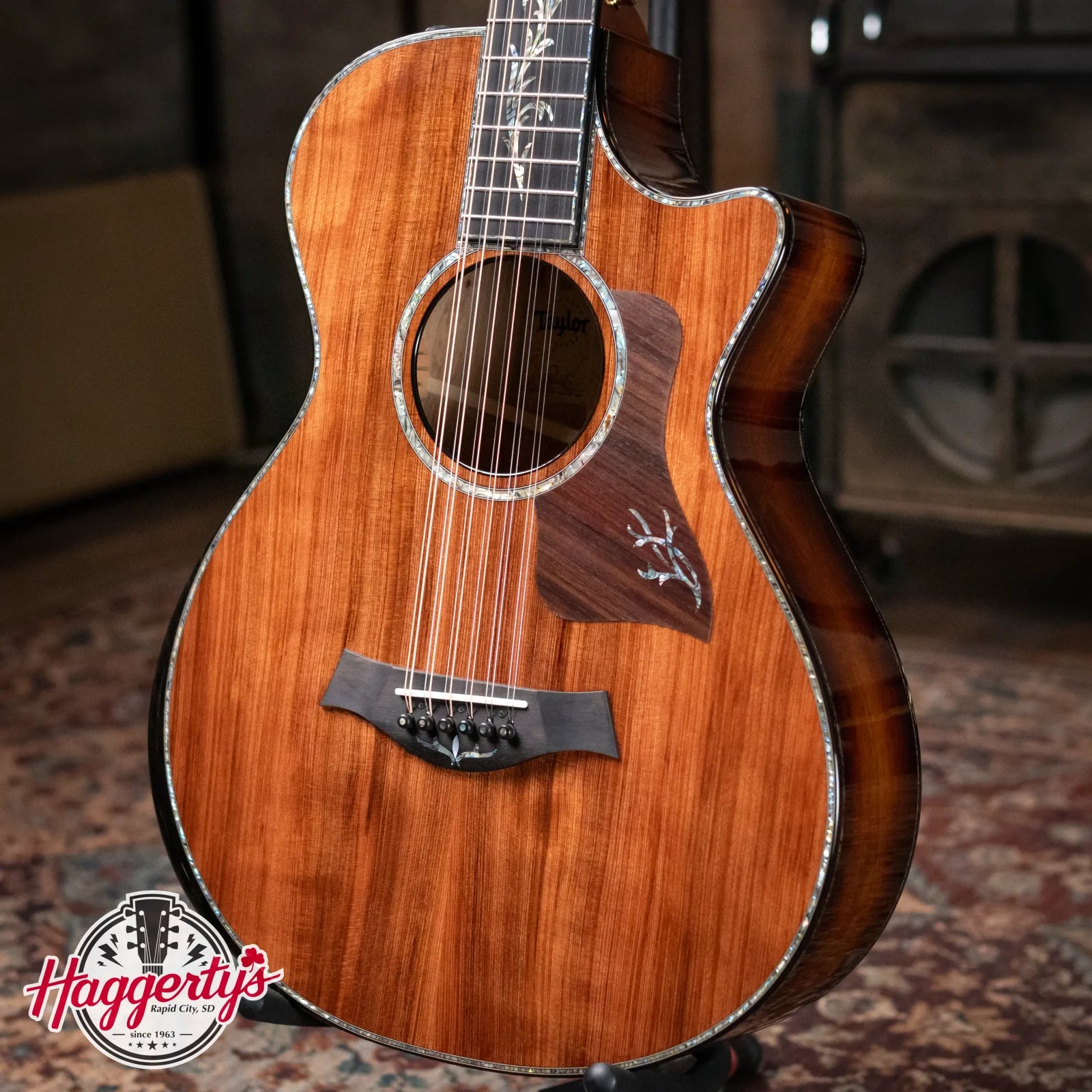 new Taylor PS52ce Presentation Series 12 String Grand Concert Acoustic Electric with Hardshell Case haggertys 01
