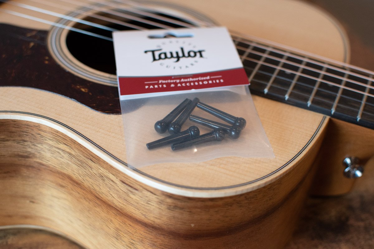 Taylor Plastic Bridge Pins Black 6 Pack