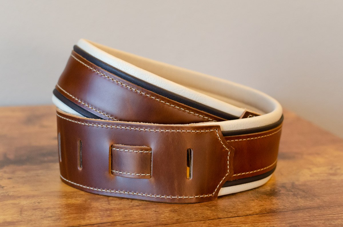Taylor Renaissance Guitar Strap  - Cordovan Leather 2.5" (4105-25)