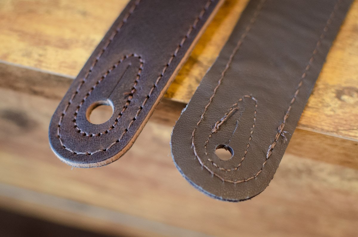 Taylor Spring Vine Strap Koa Series  - Chocolate Brown Leather Guitar Strap 2.5" (4124-25)