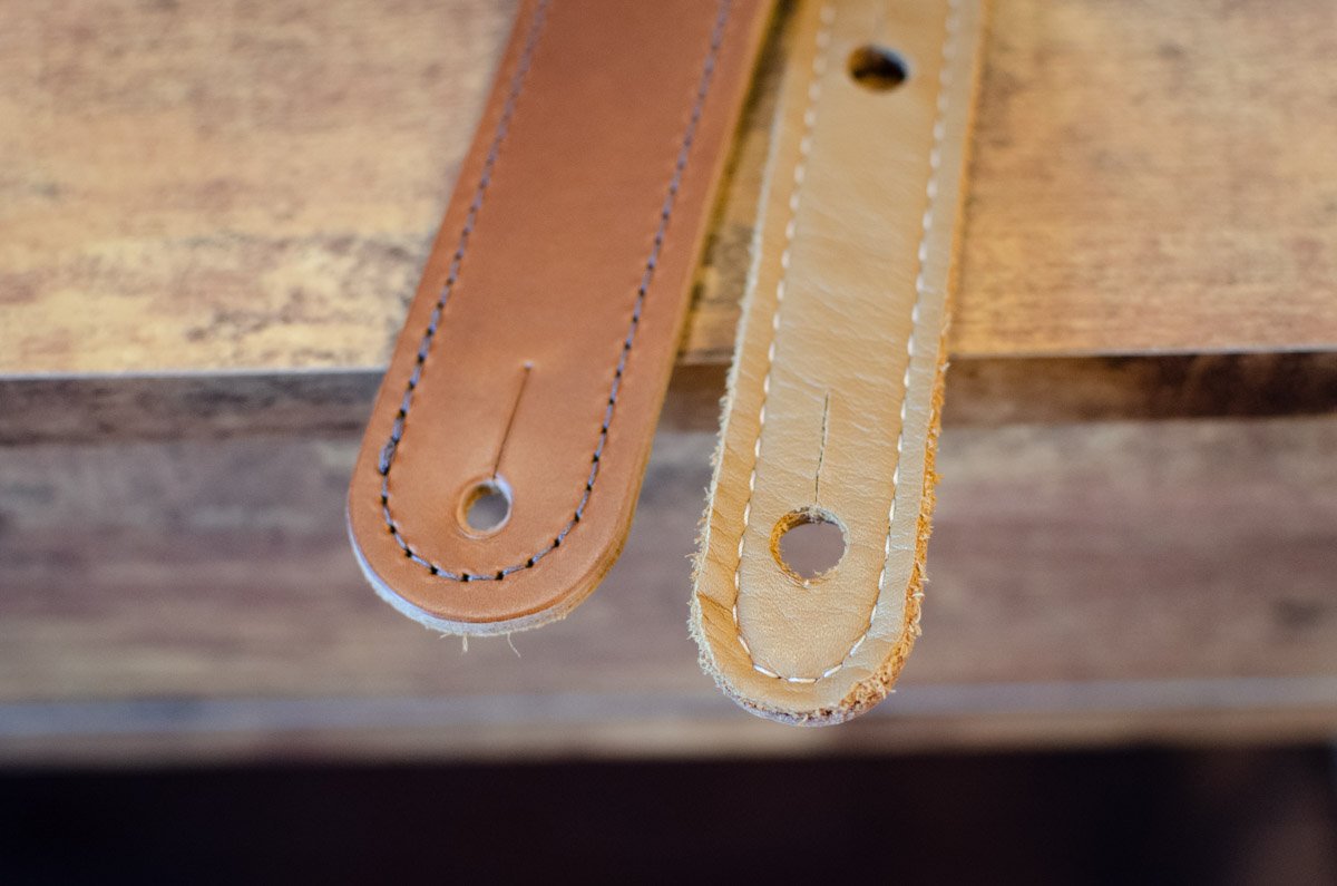 Taylor Spring Vine Strap Koa Series - Dark Brown/Butterscotch/Distressed Brown Leather Guitar Strap 2.5" (4123-25)