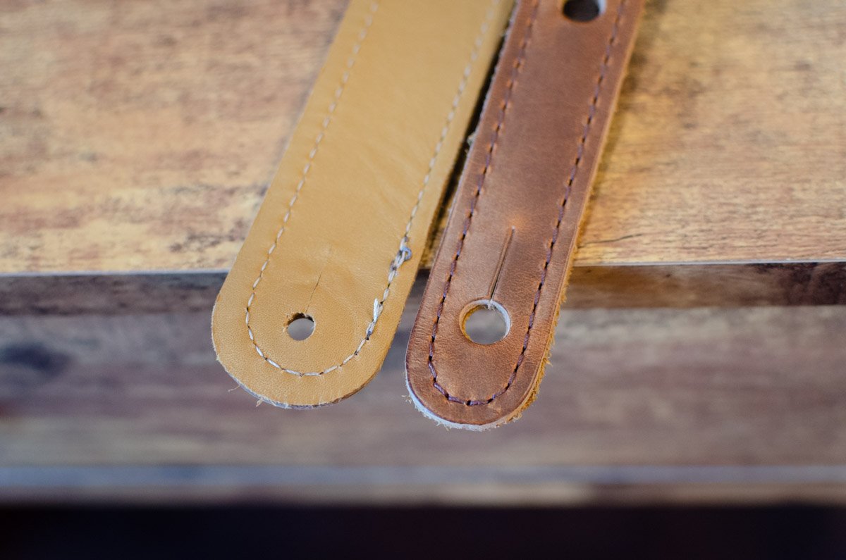 Taylor Spring Vine Strap Koa Series - Dark Brown/Butterscotch/Distressed Brown Leather Guitar Strap 2.5" (4123-25)