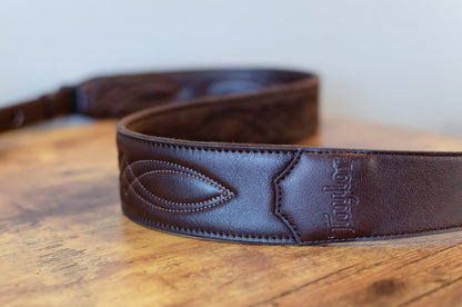 Taylor Strap Vegan Leather Guitar Strap - Chocolate Brown 2" (4200-20)