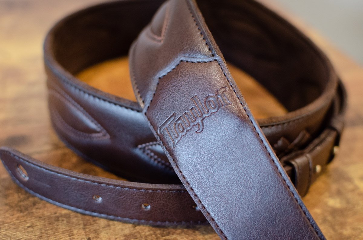 Taylor Strap Vegan Leather Guitar Strap - Chocolate Brown 2" (4200-20)