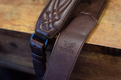 Taylor Strap Vegan Leather Guitar Strap - Chocolate Brown 2" (4200-20)