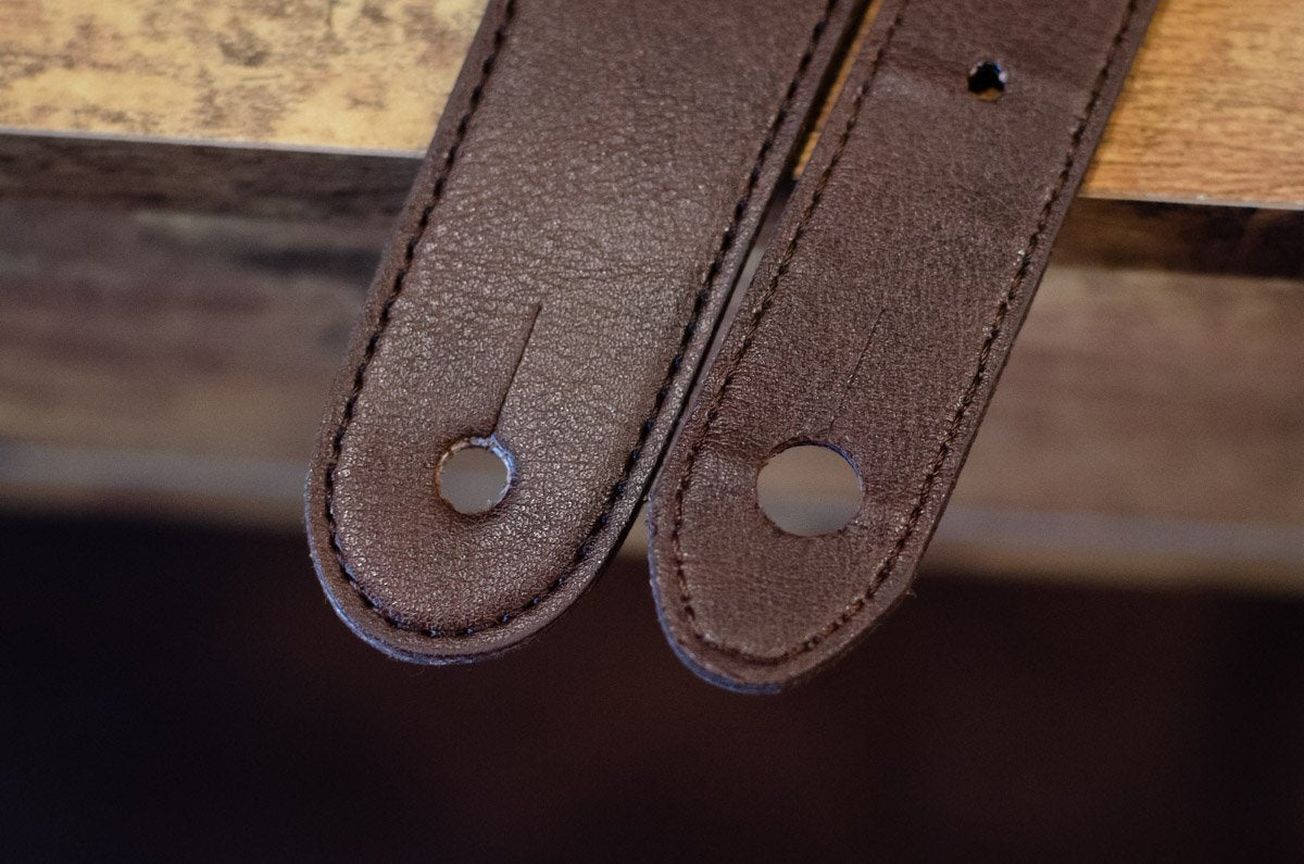 Taylor Strap Vegan Leather Guitar Strap - Chocolate Brown 2" (4200-20)