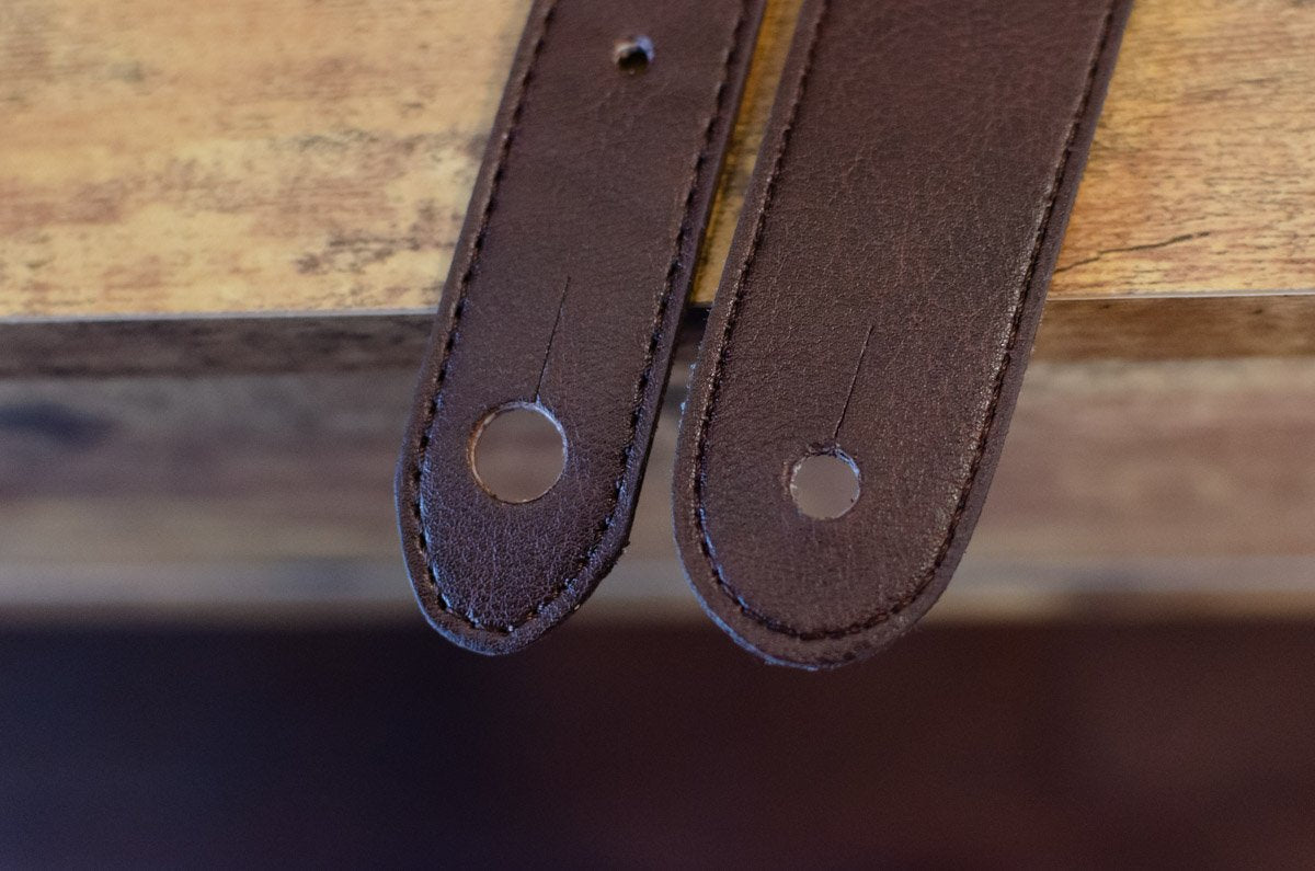 Taylor Strap Vegan Leather Guitar Strap - Chocolate Brown 2" (4200-20)