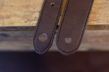 Taylor Strap Vegan Leather Guitar Strap - Chocolate Brown 2" (4200-20)