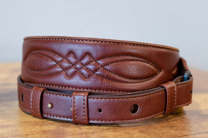 Taylor Strap Vegan Leather Guitar Strap - Medium Brown 2" (4201-20)