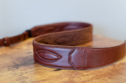 Taylor Strap Vegan Leather Guitar Strap - Medium Brown 2" (4201-20)