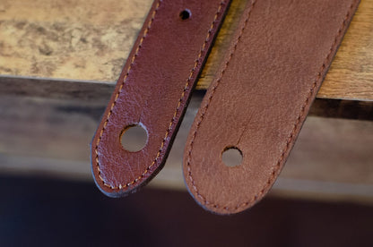 Taylor Strap Vegan Leather Guitar Strap - Medium Brown 2" (4201-20)