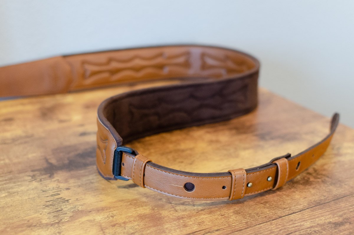 Taylor Vegan Leather Guitar Strap - Tan 2.75" (4202-27)