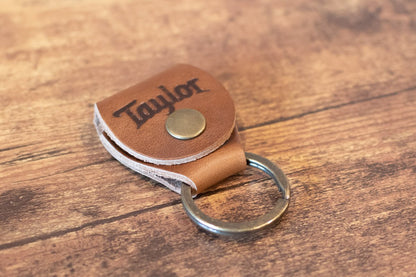 Taylor TKR-03 Taylor Key Ring with Pick Holder Medium Brown