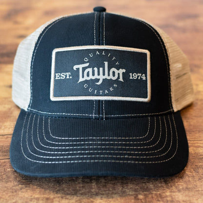 Taylor Guitars - Trucker Cap Black/Khaki - Taylor Patch